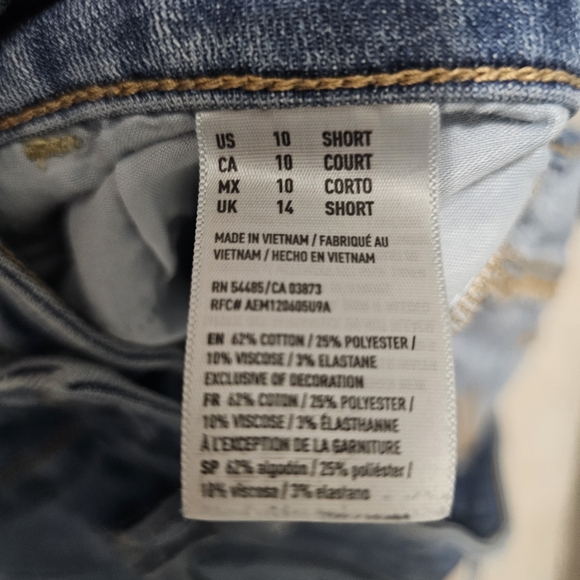 Aeropostale Blue Skinny Jeans with Distressed Details - Picture 3 of 3